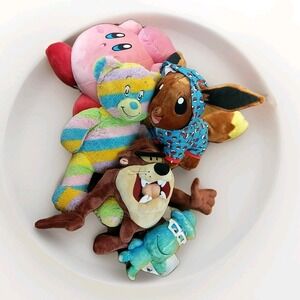Plush Lot Of 5 -‎ Build A Bear Dr Seuss & Eevee, Official Taz, Kirby, & Soul EUC